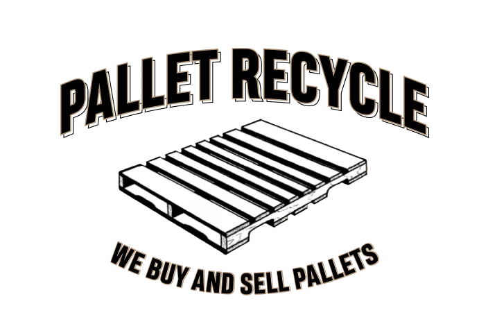 Black and white logo with an image of a wooden pallet, perfect for any Woodsman. Text above reads 